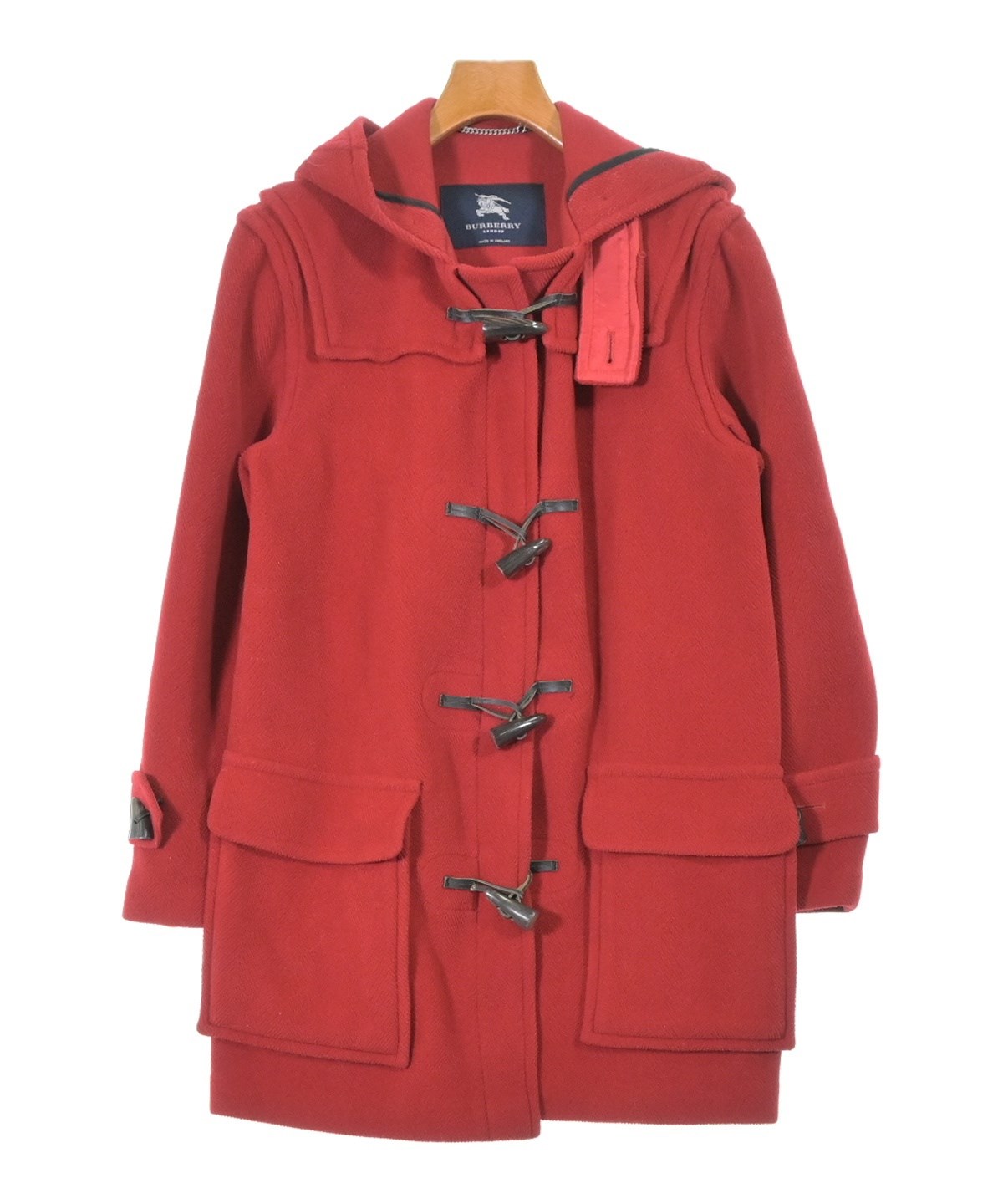 Burberry バーバリー ダッフルコート ボルドー BURBERRY（バーバリー）ダッフルコート 赤 サイズ:F レディース