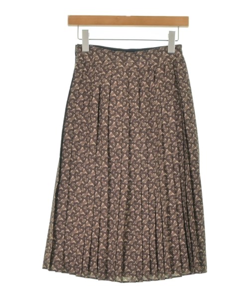 BURBERRY（バーバリー）ひざ丈スカート 茶 サイズ:36(XS位) レディース/2200638331080