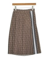 BURBERRY（バーバリー）ひざ丈スカート 茶 サイズ:36(XS位) レディース/2200638331080
