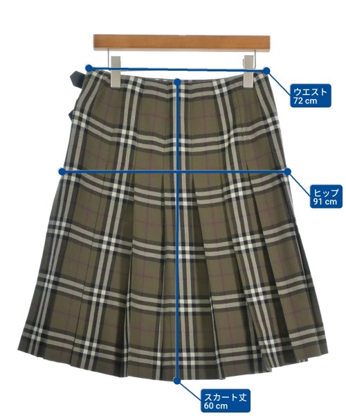 BURBERRY（バーバリー）ひざ丈スカート グレー サイズ:38(S位) レディース/2200639216072