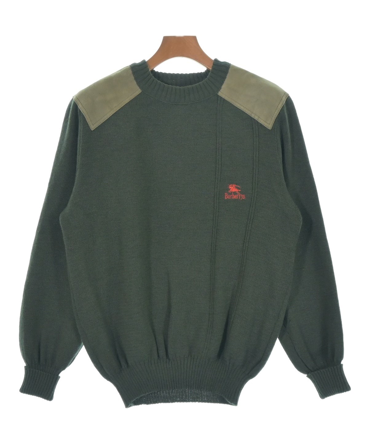 【新品・タグ付き】BURBERRY バーバリー ニット セーター 176000円 BURBERRY (バーバリー) エンブロイダード チェック クルーネック