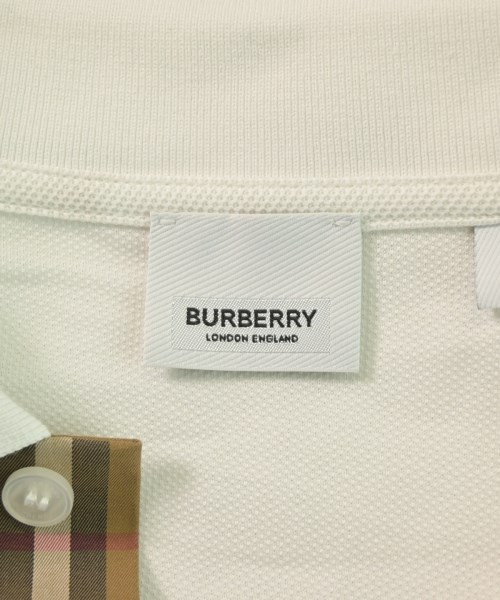 BURBERRY（バーバリー）ポロシャツ 白 サイズ:L メンズ/2200642776112