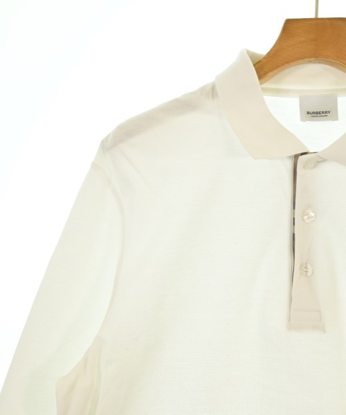 BURBERRY（バーバリー）ポロシャツ 白 サイズ:L メンズ/2200642776112