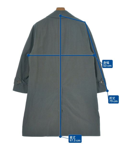 BURBERRY（バーバリー）ステンカラーコート 青 サイズ:-(L位) メンズ/2200643378049