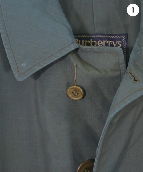 BURBERRY（バーバリー）ステンカラーコート 青 サイズ:-(L位) メンズ/2200643378049