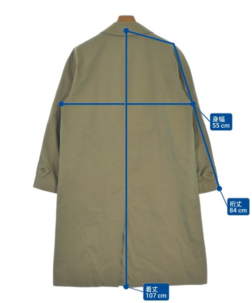 BURBERRY（バーバリー）ステンカラーコート カーキ サイズ:-(XL位) メンズ/2200643378070