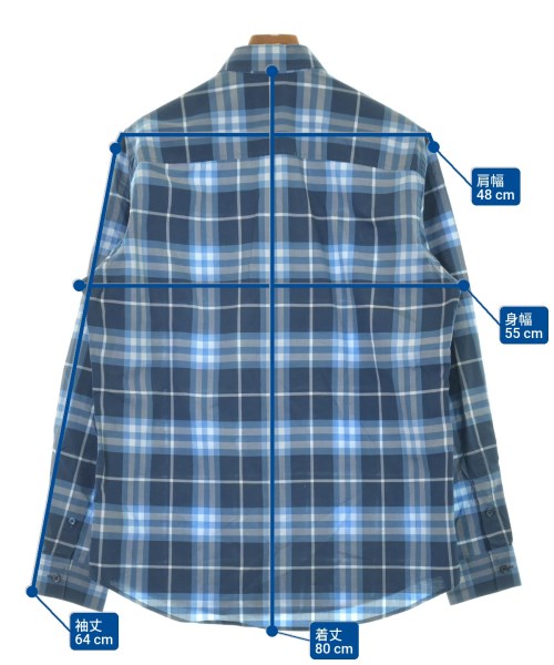 BURBERRY（バーバリー）カジュアルシャツ 紺 サイズ:M メンズ/2200643533011