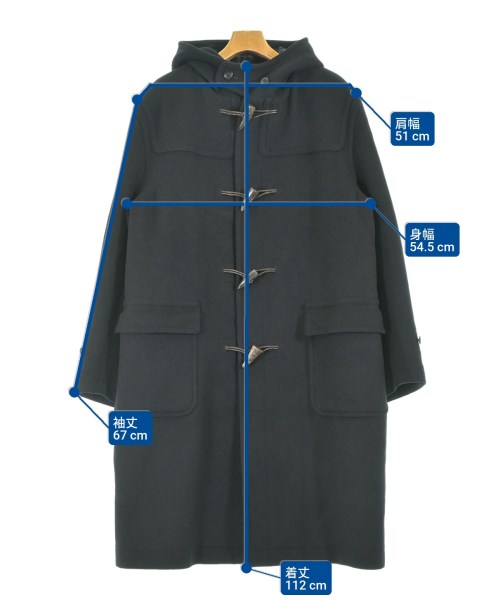 BURBERRY（バーバリー）ダッフルコート 黒 サイズ:LL メンズ/2200619619091