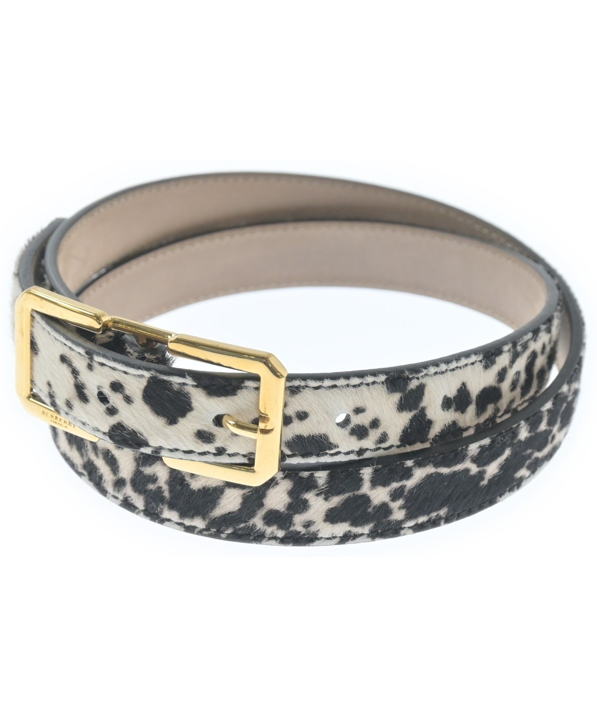 BURBERRY（バーバリー）ベルト 白 サイズ:30/75 レディース