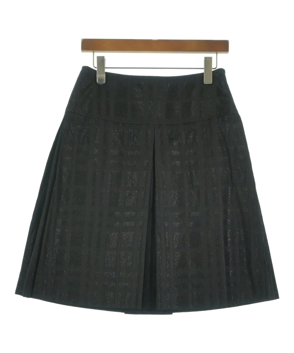 BURBERRY（バーバリー）ひざ丈スカート 黒 サイズ:38(S位
