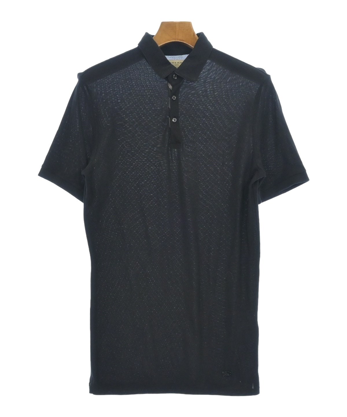 BURBERRY（バーバリー）ポロシャツ 黒 サイズ:S メンズ/2200589206048