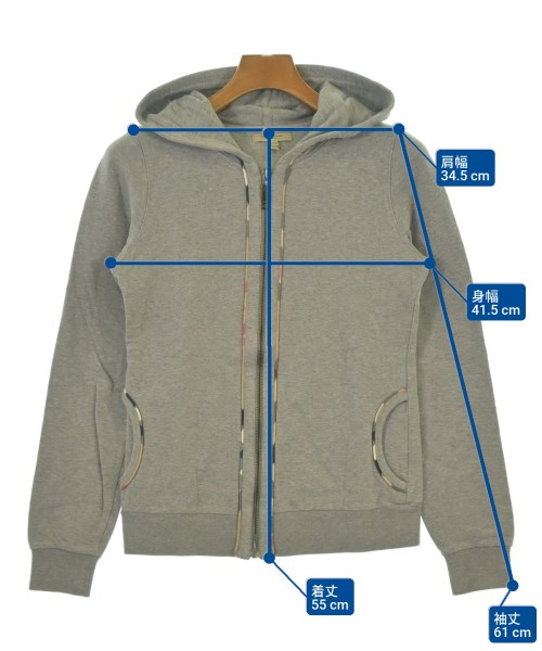 BURBERRY（バーバリー）パーカー グレー サイズ:S メンズ/2200626673024