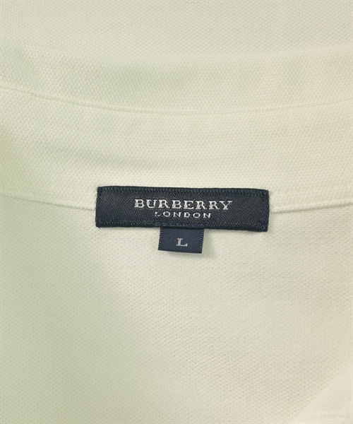 BURBERRY（バーバリー）ポロシャツ 白 サイズ:L メンズ/2200615360034
