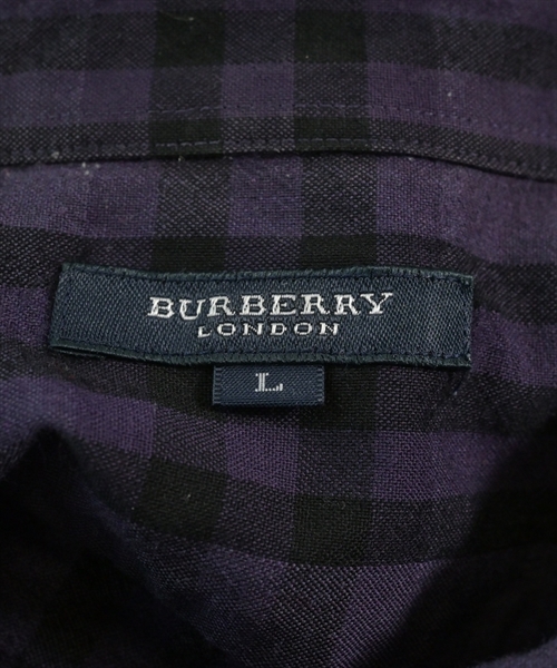 BURBERRY（バーバリー）カジュアルシャツ 紫 サイズ:L メンズ/2200628066060