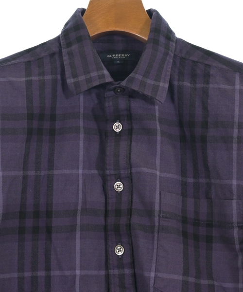 BURBERRY（バーバリー）カジュアルシャツ 紫 サイズ:L メンズ/2200628066060