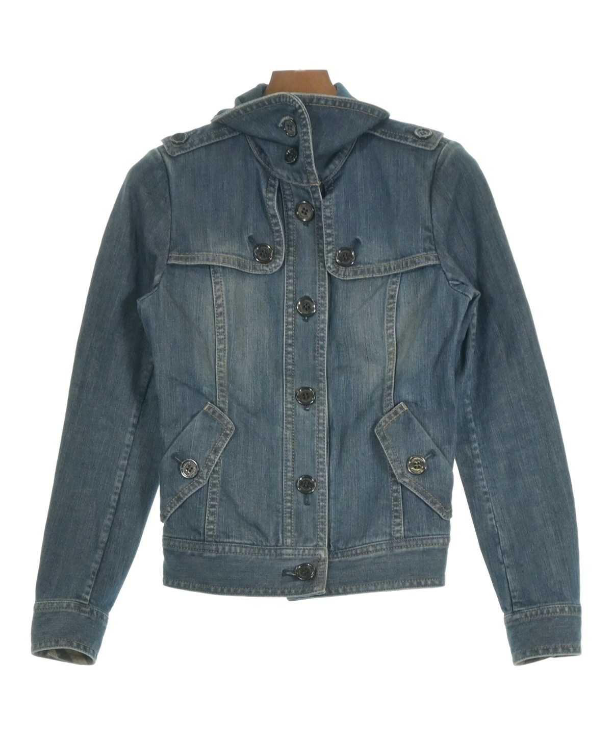 【美品】BURBERRY バーバリー デニムジャケット サイズ38 現行 BURBERRY（バーバリー）デニムジャケット 青 サイズ:38(S位