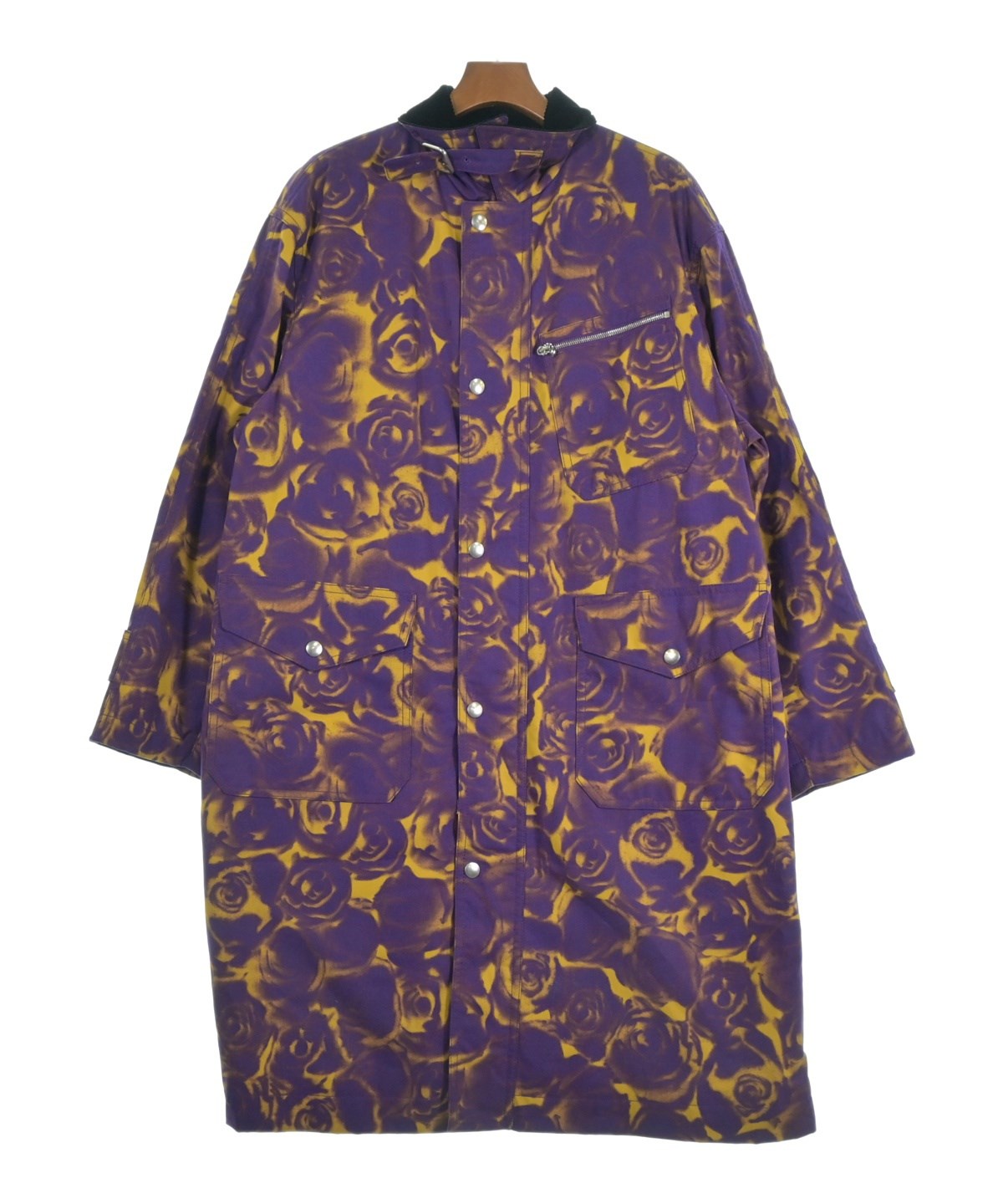 BURBERRY（バーバリー）ステンカラーコート 紫 サイズ:44(S位) メンズ