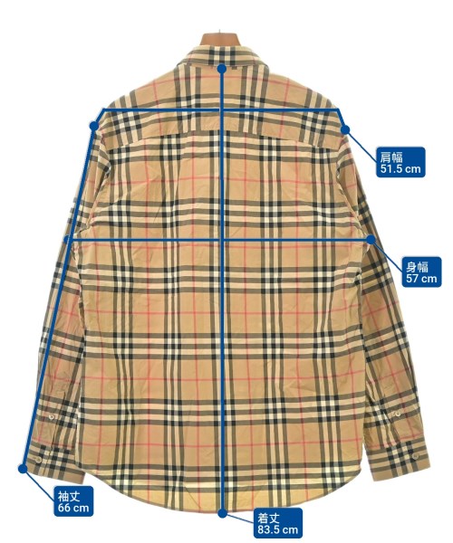 BURBERRY（バーバリー）カジュアルシャツ ベージュ サイズ:XL メンズ/2200630317020