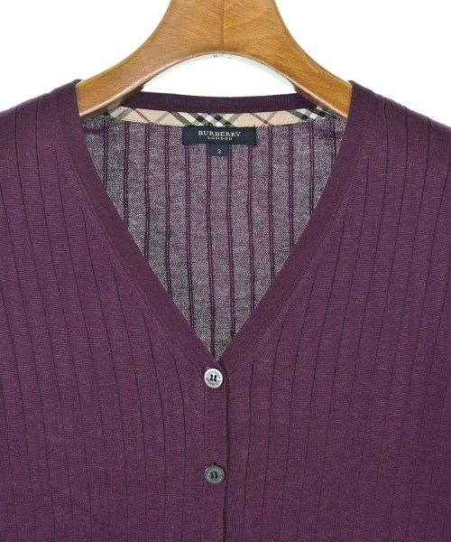 BURBERRY（バーバリー）カーディガン 紫 サイズ:2(M位) レディース/2200630741023