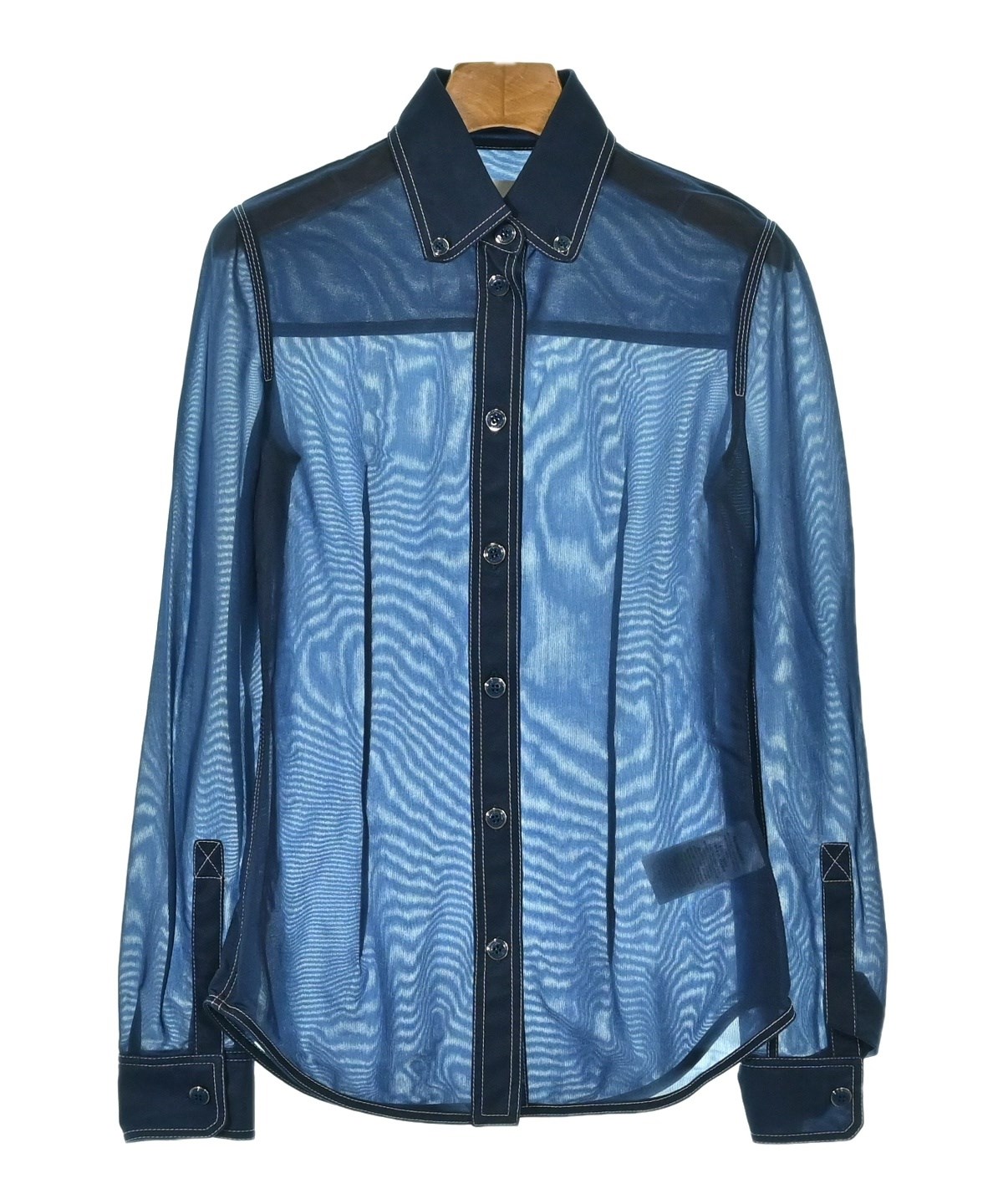 BURBERRY（バーバリー）ブラウス 紺 サイズ:36(XS位) レディース