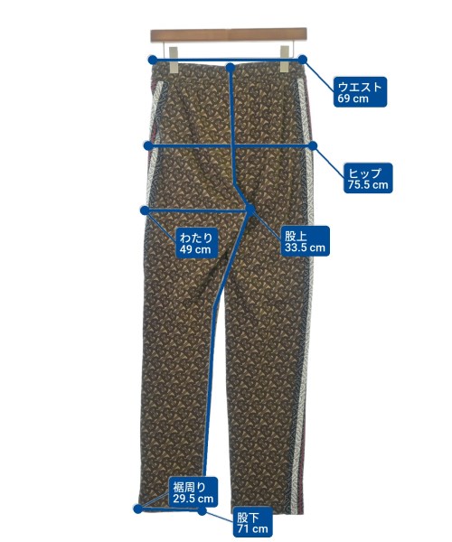 BURBERRY（バーバリー）スウェットパンツ 茶 サイズ:XS メンズ/2200612022041