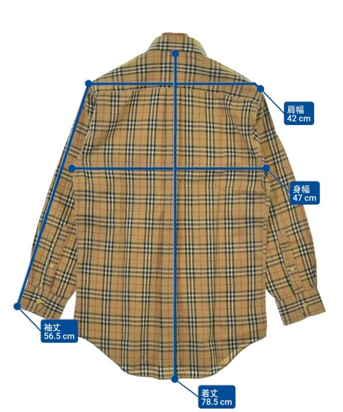 BURBERRY（バーバリー）カジュアルシャツ ベージュ サイズ:37(XS位) メンズ/2200608169071