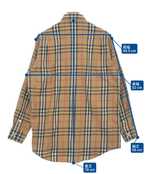 BURBERRY（バーバリー）カジュアルシャツ ベージュ サイズ:L メンズ/2200615194066