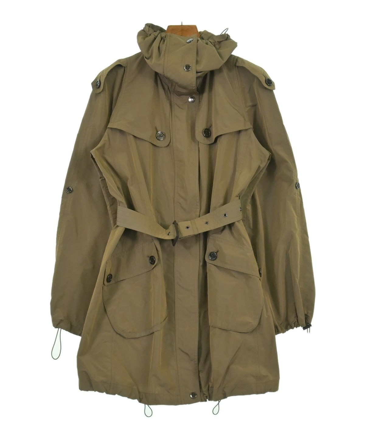 バーバリー上着サイズ38 BURBERRY 未使用 バーバリー チェック柄 シルク ステンカラー