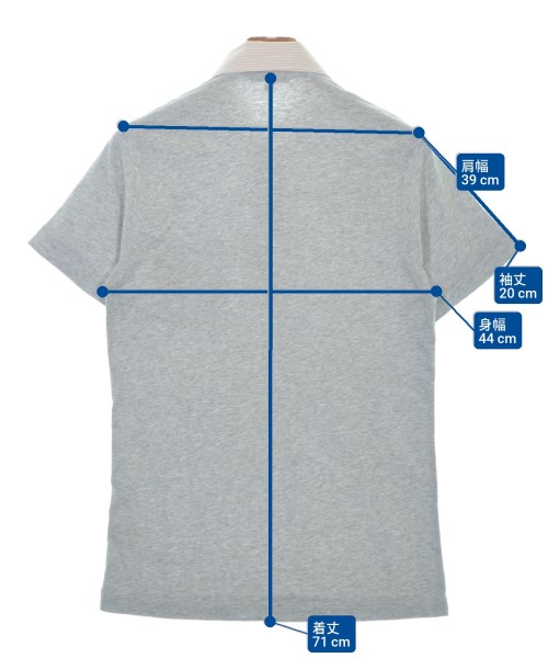 BURBERRY（バーバリー）ポロシャツ グレー サイズ:M メンズ/2200618492091