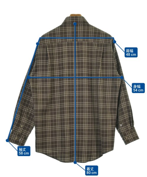 BURBERRY（バーバリー）カジュアルシャツ 茶 サイズ:L メンズ/2200620526098