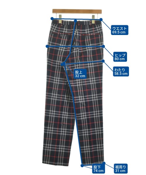 BURBERRY（バーバリー）スラックス 黒 サイズ:79(M位) メンズ/2200620600071
