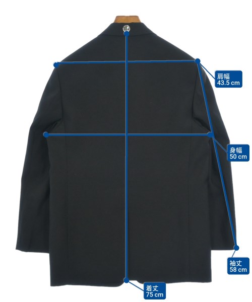 BURBERRY（バーバリー）テーラードジャケット 黒 サイズ:44(S位) メンズ/2200620951456