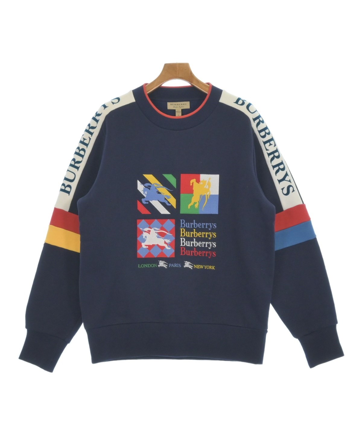 BURBERRY（バーバリー）スウェット 紺 サイズ:M メンズ/2200602425166