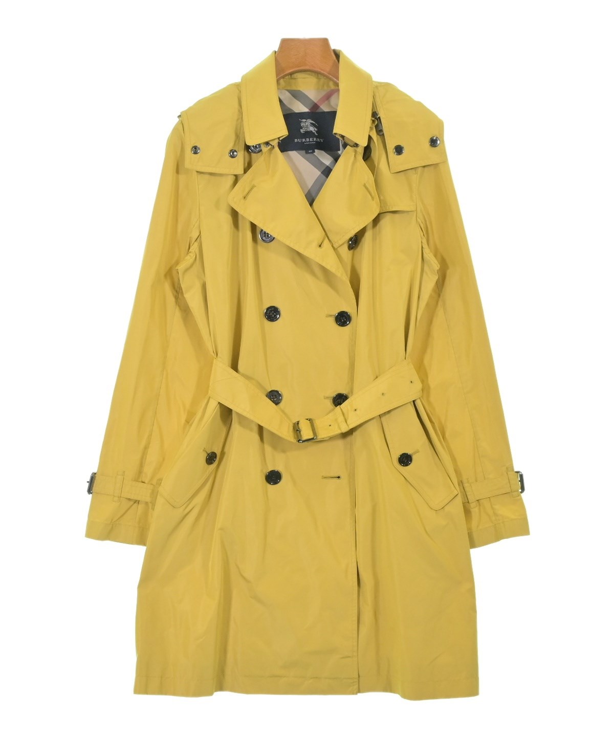 Burberry コート イエロー BURBERRY(バーバリー)トレンチコート 黄 サイズ:40(M位