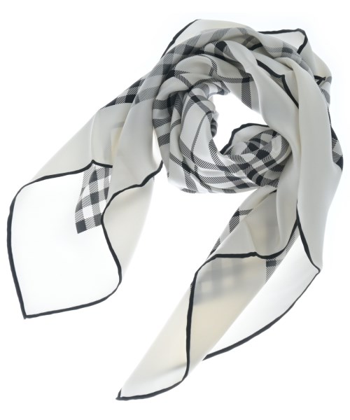BURBERRY（バーバリー）バンダナ・スカーフ 白 サイズ:- レディース/2200609577165