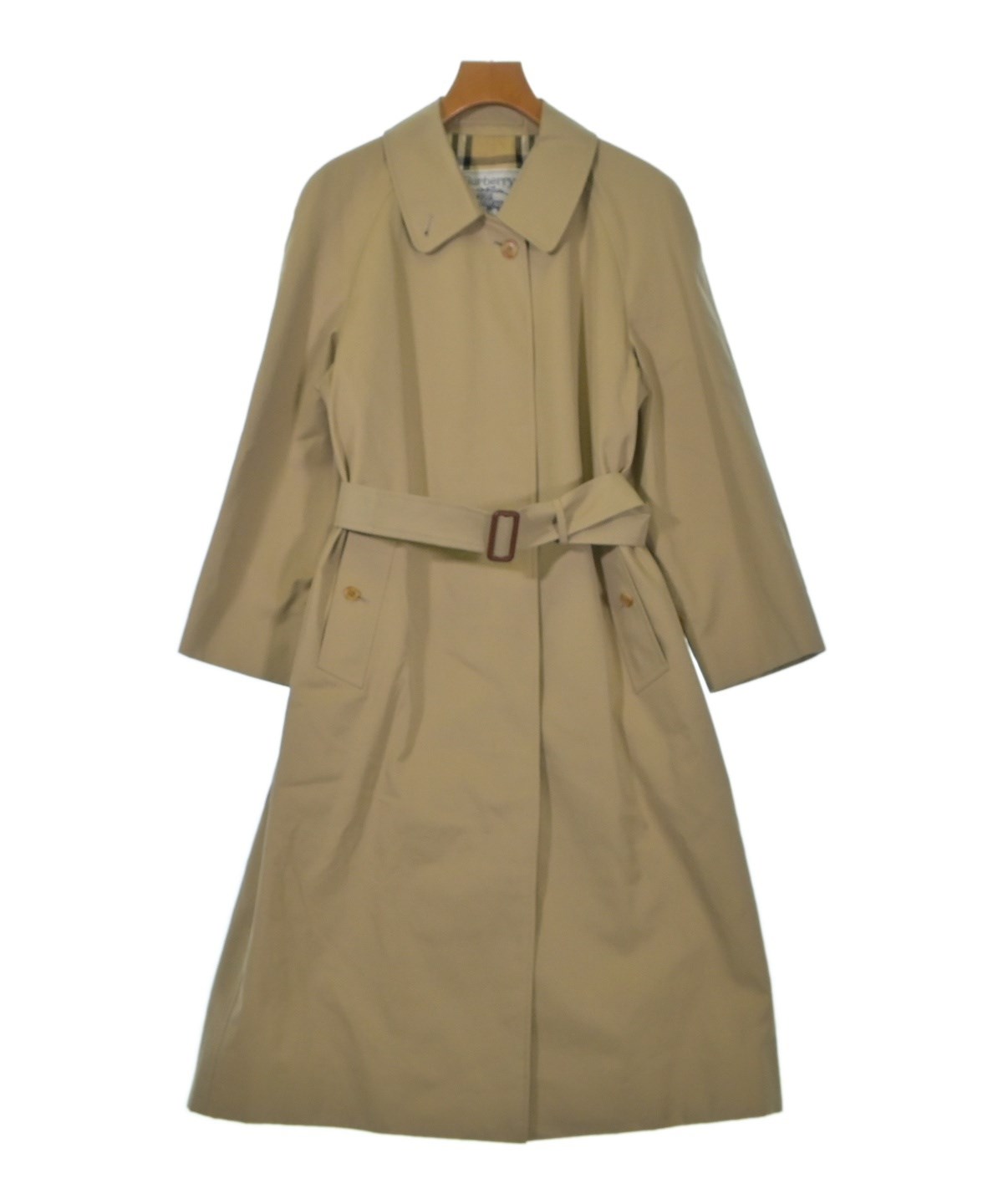 【美品】バーバリー　ベージュ 白タグ　レディース　ステンカラーコート 【M】 BURBERRY（バーバリー） ステンカラーコート - ベージュ レディース