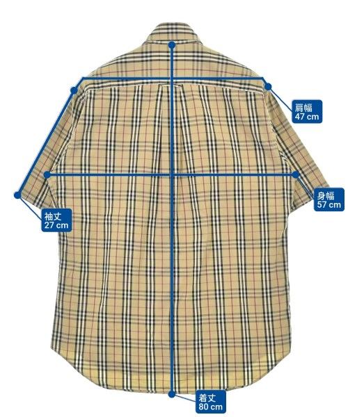 BURBERRY（バーバリー）カジュアルシャツ ベージュ サイズ:M メンズ/2200673748218