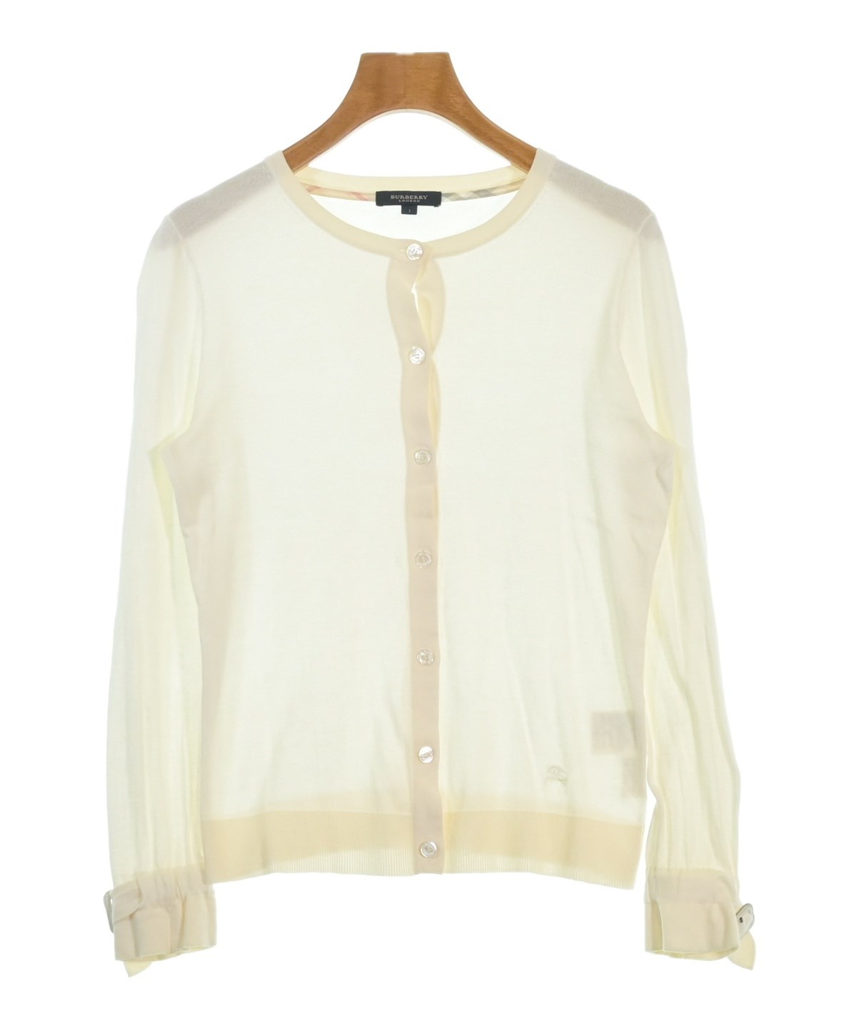 BURBERRY（バーバリー）カーディガン 白 サイズ:1(S位) レディース