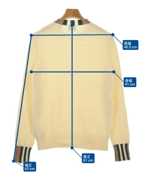 BURBERRY（バーバリー）ニット・セーター 白 サイズ:XS メンズ/2200674360013
