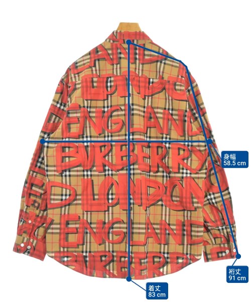 BURBERRY（バーバリー）カジュアルシャツ ベージュ サイズ:XXXL メンズ/2200674771024