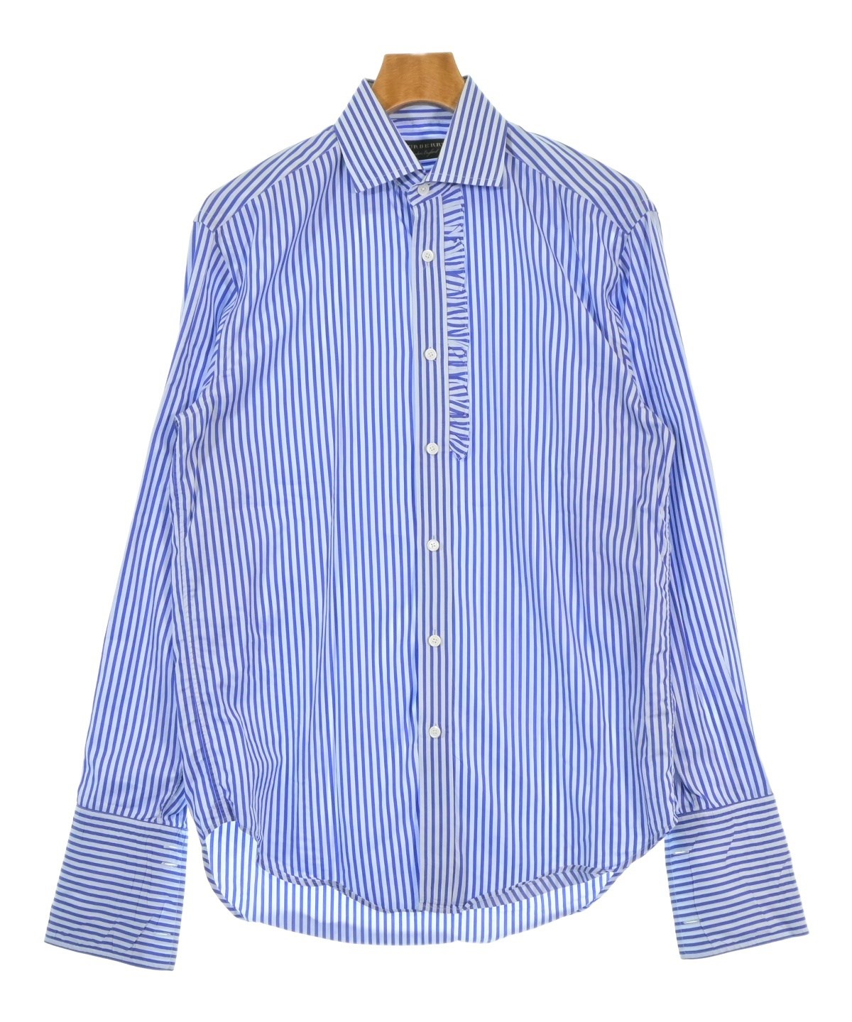 BURBERRY（バーバリー）ドレスシャツ 青 サイズ:39(M位) メンズ