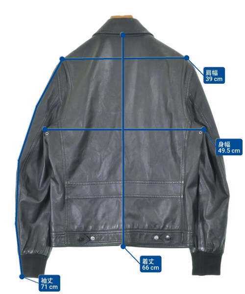 BURBERRY（バーバリー）ライダース 黒 サイズ:48(L位) メンズ/2200675569019