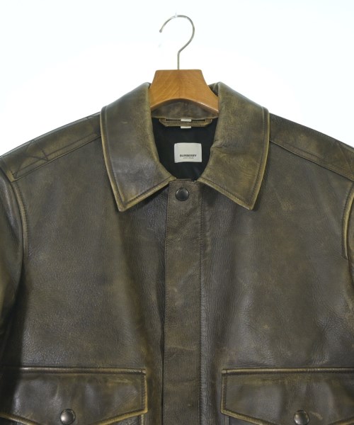 BURBERRY（バーバリー）ライダース 茶 サイズ:50(XL位) メンズ/2200672615191