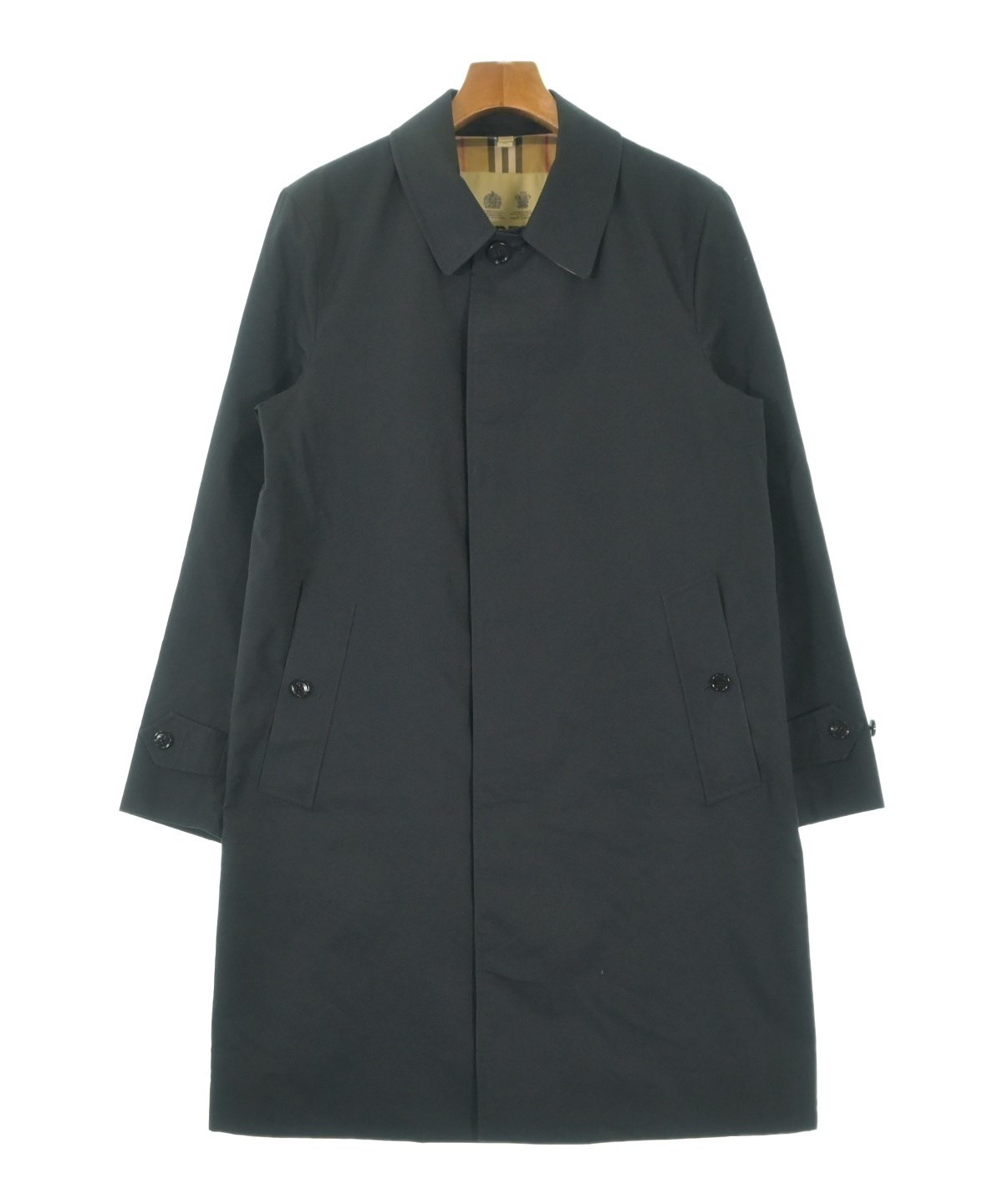 BURBERRY（バーバリー）ステンカラーコート 紺 サイズ:46(M位) メンズ