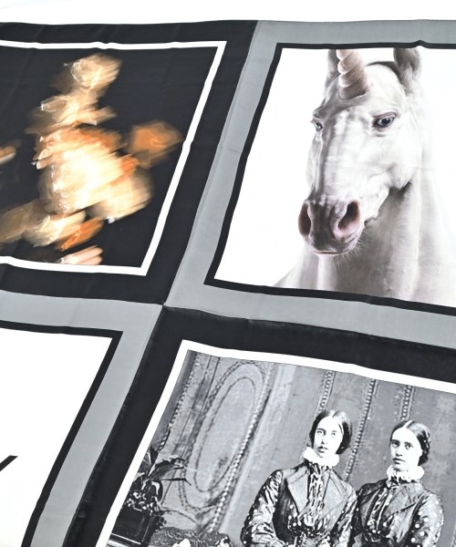 BURBERRY（バーバリー）バンダナ・スカーフ グレー サイズ:- レディース/2200676924084