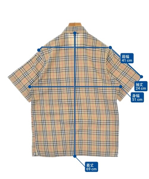 BURBERRY（バーバリー）カジュアルシャツ ベージュ サイズ:M メンズ/2200677535265