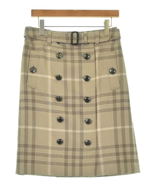 BURBERRY(バーバリー)ひざ丈スカート ベージュ サイズ:40(M位)/2200673975027