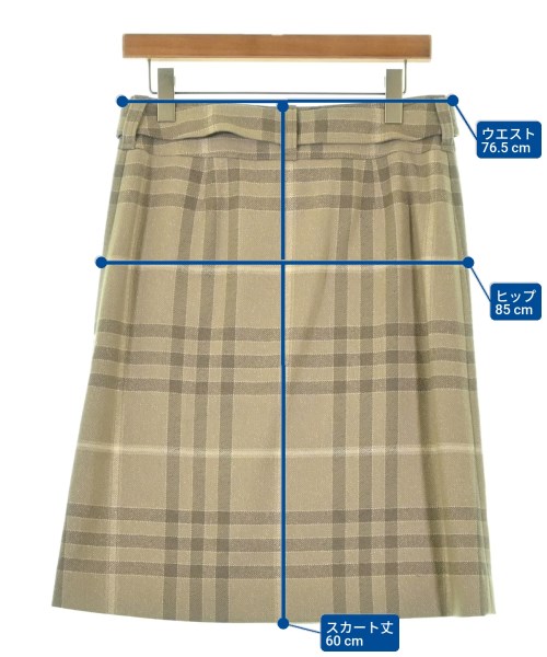 BURBERRY（バーバリー）ひざ丈スカート ベージュ サイズ:40(M位) レディース/2200673975027