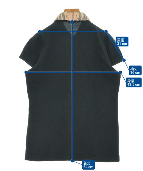 BURBERRY（バーバリー）ポロシャツ 黒 サイズ:XL レディース/2200679293019