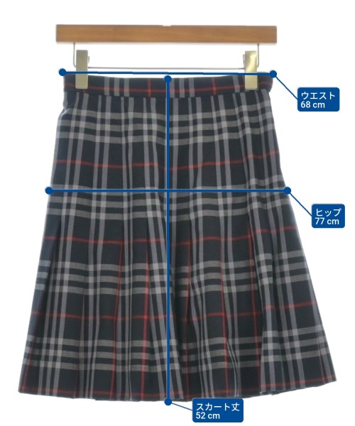 BURBERRY（バーバリー）ひざ丈スカート 紺 サイズ:-(M位) レディース/2200680109132